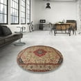 thumbnail image 4 of Ahgly Company Machine Washable Indoor Rectangle Traditional Fall Leaf Brown Green Area Rugs, 8' x 10', 4 of 7