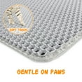 thumbnail image 2 of Zalalova Cat Litter Mat, 36" x 24" Kitty Litter Trapping Mats, Extra Large XL Honeycomb Double Layer, Urine & Waterproof, 2 of 7