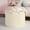 Beige, variant on Round Pouf Ottoman Foot Rest, 17 x 14 Small Faux Fur Stuffed Pouf for Chair, Foam Filled Foot Stools Ottomans for Living Room, Beige