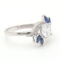 thumbnail image 5 of Cherish Engagement Ring Sterling Silver Blue Marquise Women Ginger Lyne Collection, 5 of 6