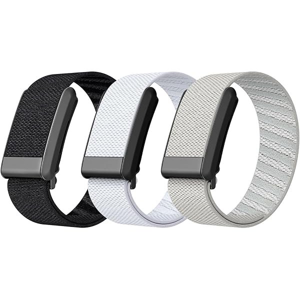 wonima11 Stretchy Bands Compatible with Whoop 4.0 for Women Men, 3 Pack Adjustable Sport Comfort Nylon Elastic Braided Wristbands for Whoop 4.0/3.0 Wearable Health, Fitness & Activity Tracker