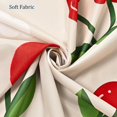 thumbnail image 3 of Fabric Shower Curtain Cute Floral Cherry Curtains Waterproof Soft Polyester Bathroom Curtain- Decor Washable Privacy Cloth Small Stall Shower Curtain for Bathroom Hotel (36x72inch) Beige, 3 of 6