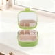 thumbnail image 4 of Organizador de joyas de silicona verde matcha, caja de joyería multifuncional cuadrada con espejo, 1 pieza de Unique Bargains, 4 of 5
