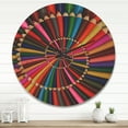 thumbnail image 2 of Designart 'Orienta Chocolate Mandala' Modern Wood Wall Clock, 2 of 5