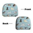 thumbnail image 3 of Headrest Covers for Cars Accessories Interior for Women Men 2Pcs - Dog Pets Head Rest Cover for Car Decorations, Car Headrest Cover for Car Decor Interior, 3 of 8