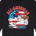 thumbnail image 3 of Disney - Americana - Mickey Americana Baseball - Toddler And Youth Long Sleeve Graphic T-Shirt, 3 of 5