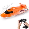 thumbnail image 3 of Flytec V009 Barcos de control remoto 2.4G 30 km / h Turbine Drive RC Boat 3 velocidades Ajustable Flytec Amarillo/30km/h, 3 of 7