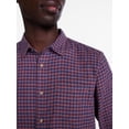 thumbnail image 4 of George Men's and Big Men's Slub Cotton Shirt with Long Sleeves, Sizes S-3XL, 4 of 5