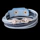 thumbnail image 3 of Pulsera envuelta de múltiples capas para mujer, pulsera con colgante de lazo de diamantes de imitación, joyería (azul cielo), 3 of 3