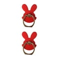 thumbnail image 1 of braveheart Cute Rabbit Aluminum Alloy Phone Stand Tablets Hand Grip Kickstand Mount Holder Red 2Set, 1 of 6