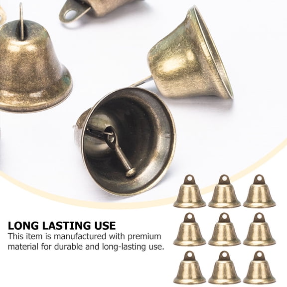 COSMOBETTY Iron Craft Bells 25Pcs Small Bells for Diy Pendant Charms and Decorative Accessories