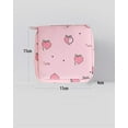 thumbnail image 5 of Cute Pink Cartoon Sanitary Pad Pouch Large Capacity Portable Menstrual Organizer for Girls Women Travel Makeup Bag Care Bear Purse Christmas Gift, 5 of 6