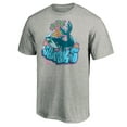 thumbnail image 2 of Men's Heather Gray San Jose Sharks Graffiti Shark T-Shirt, 2 of 3