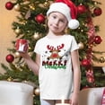thumbnail image 2 of Camiseta con estampado de ciervo de Feliz Navidad, camiseta de Navidad para chico, ropa para niño, Tops, traje de fiesta de Navidad para niño y niña, regalos de vacaciones para niño, 2 of 4