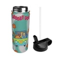 thumbnail image 3 of Scooby Doo Kids Water Bottle with Flip Straw Lid 18OZ Vacuum Insulated Stainless Steel Thermos Leakproof School Travel Sports Cup for Boys Girls Gift, 3 of 8