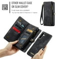 thumbnail image 3 of CaseMe Leather Case for Samsung Galaxy A56,2 in 1 Detachable Wallet Case with 8-Card Holder Zipper Bills Slot,Magnetic Shockproof Flip Leather Cover Zipper Pocket Phone Cases,Black,For Galaxy A56, 3 of 9