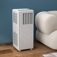 thumbnail image 6 of 14000 BTU Portable Air Conditioner, 3-in-1 AC Unit, White Compact Slim Standing Floor AC, Space-Saving for Bedroom,Office,Apartment, Home Office, Dorm, Includes 24-Hr Timer, Remote & Full Window Kit, 6 of 9