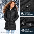 thumbnail image 4 of Steve Madden Girls Puffer Jacket Insulated Quilted Long Length Winter Parka Long Puffer Jacket, 4 of 7