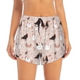 thumbnail image 3 of Uemuo Funny Chicken Pattern Women's Athletic Shorts High Waisted Running Shorts with Liner Pockets Gym Elastic Workout Shorts-, 3 of 9