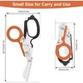 thumbnail image 2 of Trauma Shears, 6 In 1 Emergency Shears, Stainless Steel Foldable Trauma Scissors with Compatible Holster, Outdoor Camping Rescue Tools, Ideal for EMTs, Nurses, and First Responders, 2 of 6