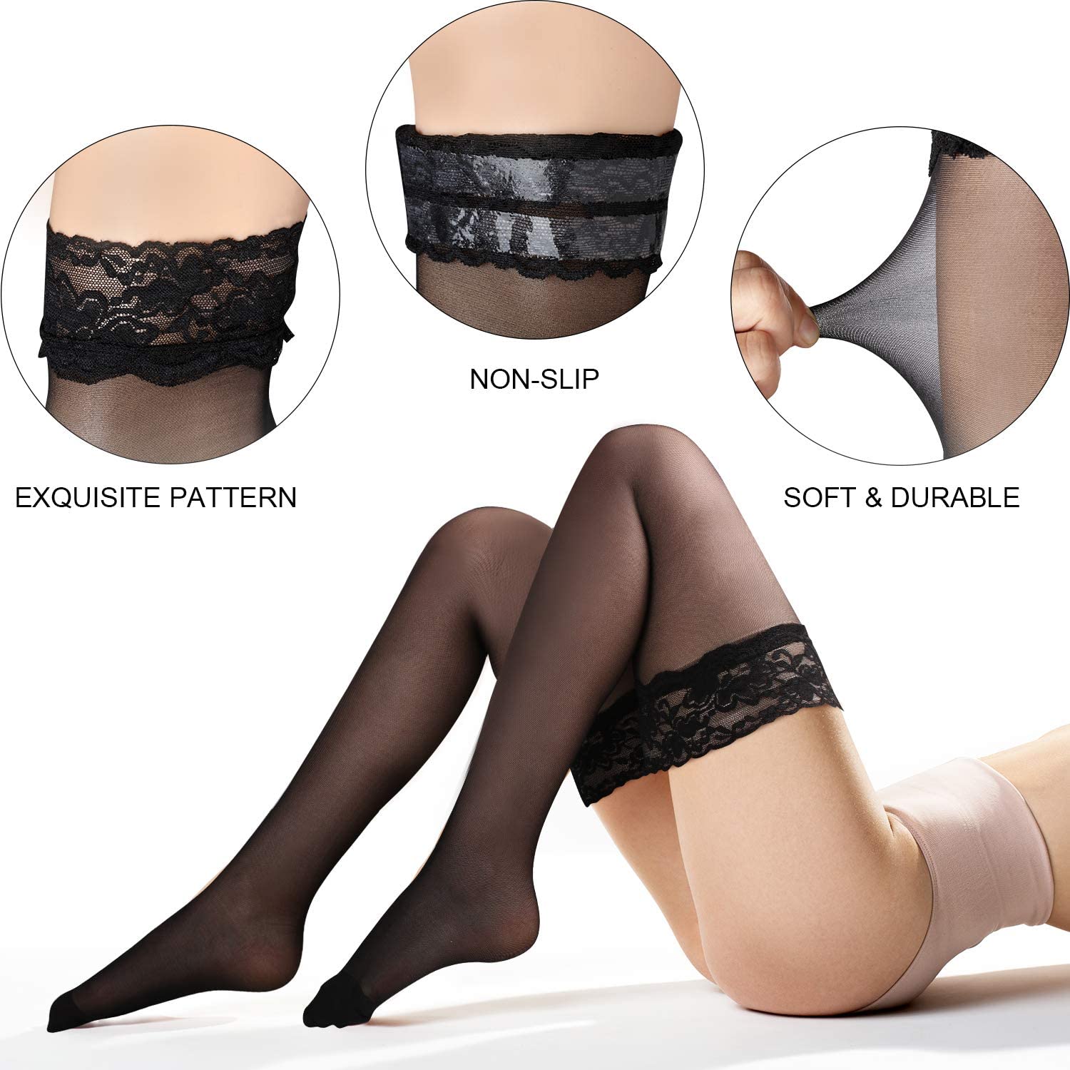  Thigh High Stockings for Women Panties Suspender Women's Sexy  Sexy Stockings Silk Socks Superwoman (G-3, One Size) : Clothing, Shoes &  Jewelry