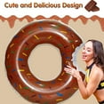 thumbnail image 5 of Doughnut Pool Float Inflatables Donut Pool Ring Donut Swimming Ring for Beach Pool, 5 of 5