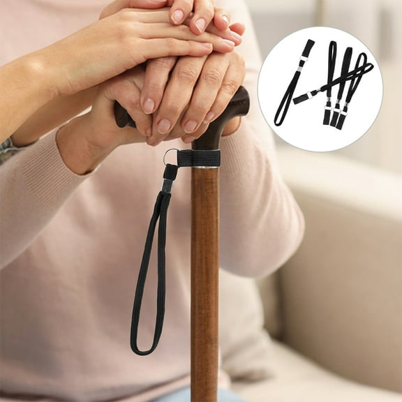 UEETEK 5Pcs Walking Cane Nylon Wrist Strap Grip for Outdoor Use