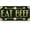 Eat Beef, variant on Tri Star Luxury Navy Blue Gold Line Tristar Rust-Free Design Vanity Plate Cover, Novelty Car Tag, Aluminum