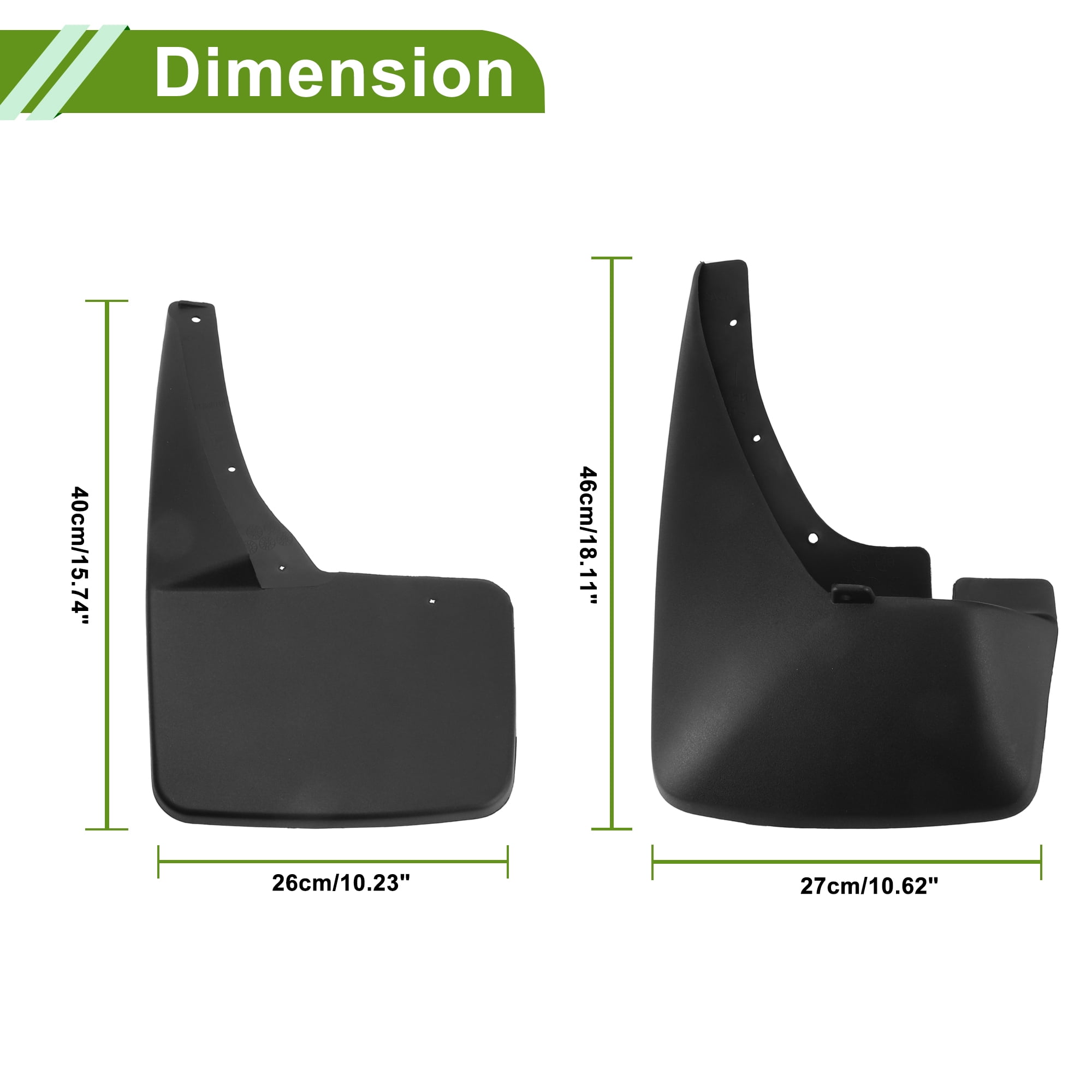 Unique Bargains Mud Flaps Splash Guards for Cadillac Escalade 2012-2020 Front and Rear Mud Guards 1 Set