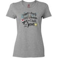 thumbnail image 3 of Inktastic Dance Like Frosty, Shine Like Rudolph, Give Like Santa Women's T-Shirt, 3 of 5