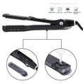 thumbnail image 3 of Salon Steam Hair Straightener Professional Nano Titanium Ceramic Steam Flat Iron with Removable Comb+Digital LCD+5 Level Adjustable Temperature+Auto Temperature Lock, Black, 3 of 8