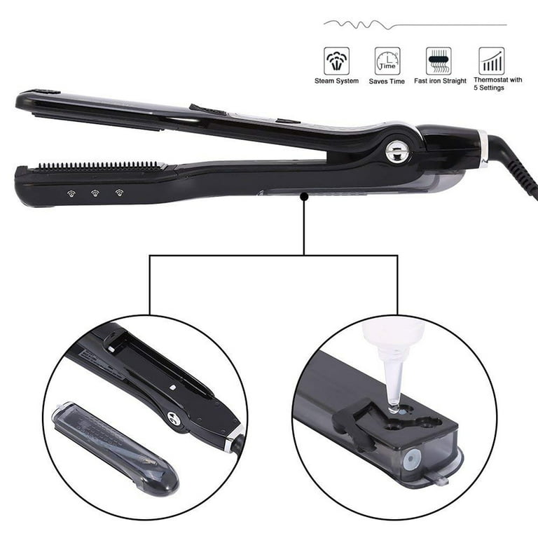 Steam flat shop iron with comb