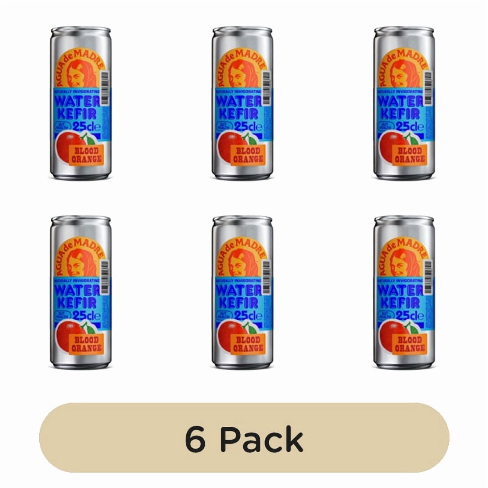Agua de Madre Blood Orange Water Kefir 250ml, British Import (Pack of 6)