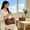 Brown, variant on Fmbmuo Woven Tote Bag for Women Hollow Weave with Inner Pouch, Stylish Shoulder Bag Purse Gift, Casual Beach Travel Handbag