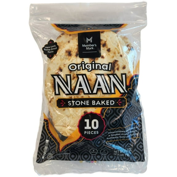 Member's Mark Original Stone Baked Naan 35.2 oz.