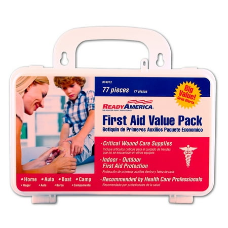 Ready America First Aid Kit Value Pack, 77 pc