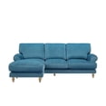 thumbnail image 3 of Lela Sofa Teal Velvet  Upholstered Sinuous Spring, 3 of 7