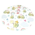 thumbnail image 3 of Kll 48" Christmas Tree Skirt Green Blue Avocado Xmas Tree Skirts Mat For New Year Xmas Holiday Party Indoor Outdoor Home Decoration, 3 of 9