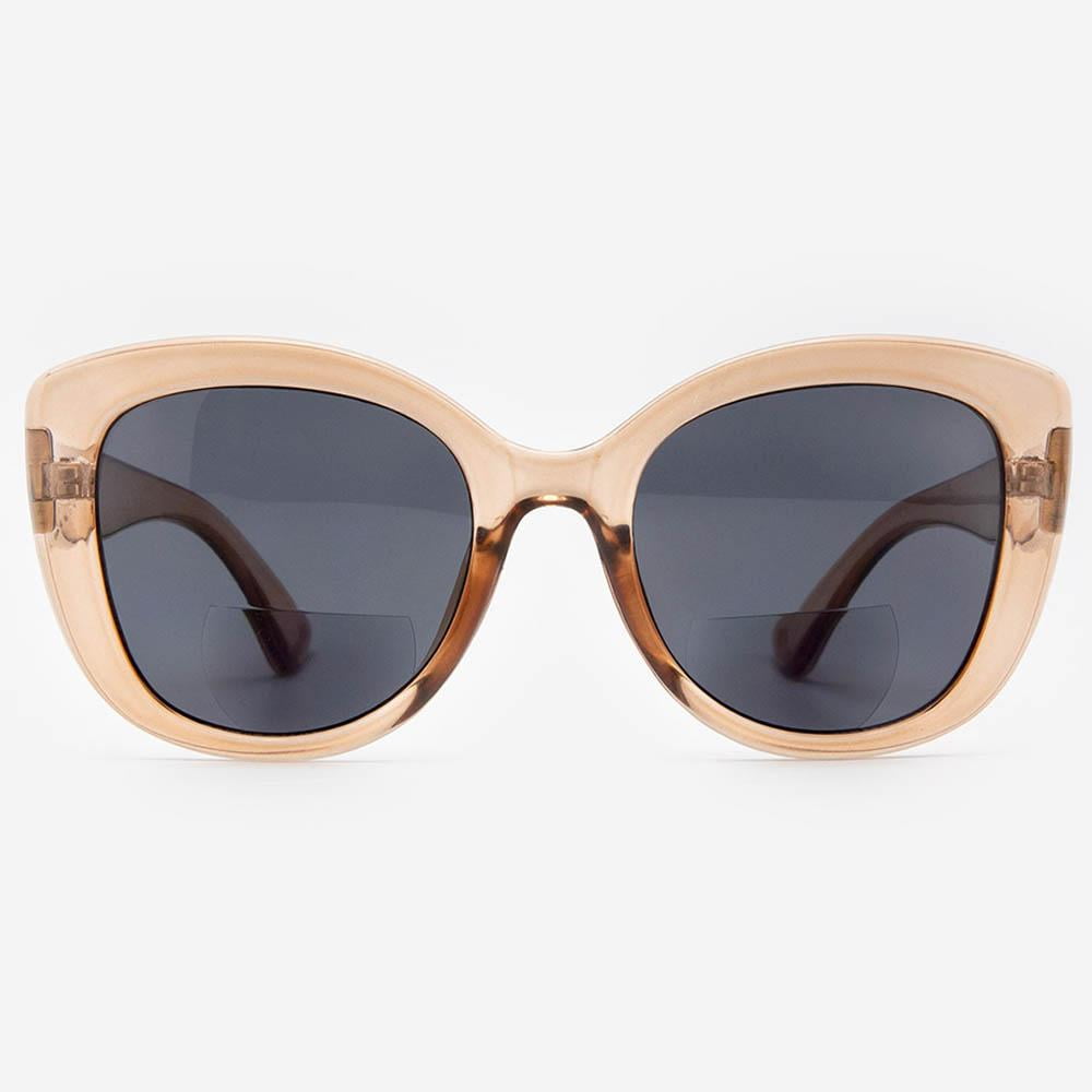 Reader Sunglasses for Women Bifocal for Reading Under the Sun Cateye Glasses 