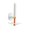 thumbnail image 1 of Gancho Para Utensilios De Cocina Montado En La Pared 6 Ganchos Blanco Y Naranja Sunnimix Gancho para utensilios de cocina, 1 of 7