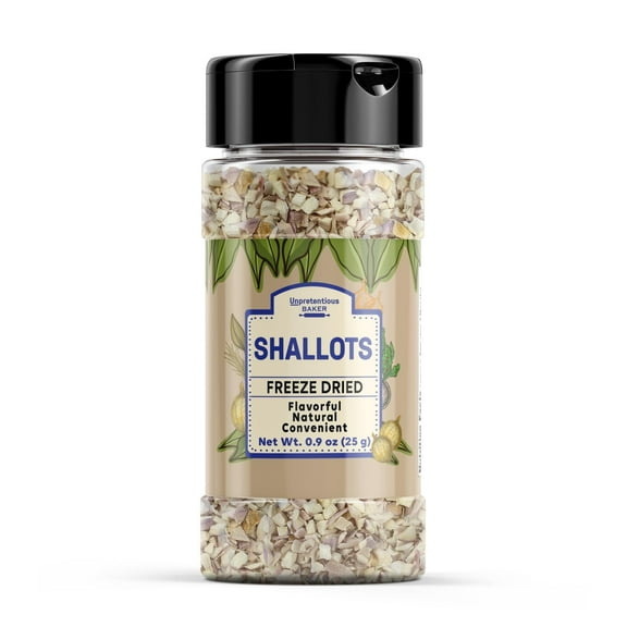 Unpretentious Freeze Dried Shallots, 0.9 oz, Flavorful, Gluten-Free