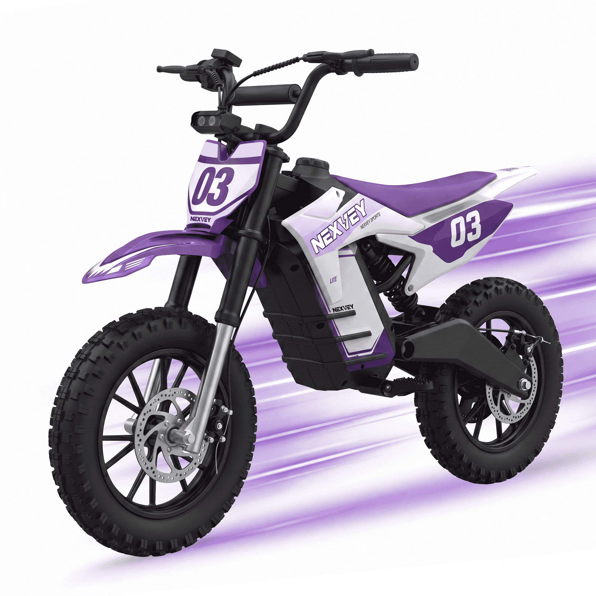 NEXVEY SPARK03 Lite Kids Electric Dirt Bike, 1000W 36V, 14" Off-Road Tires | 20MPH | 20MILES | 3 Speed Modes | Max Load 220 lbs | Dual Suspension & Disc Brake | Electric Motorcycle for Kids