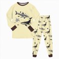 thumbnail image 2 of UAYOTSE Kids Planet Dinosaur Pajama Set Boys 6 12 18 24 Months 2T 3T 4T 5T fit Pjs Soft Breathable Sleepwear Loungewear Size 3-4 Years, 2 of 7