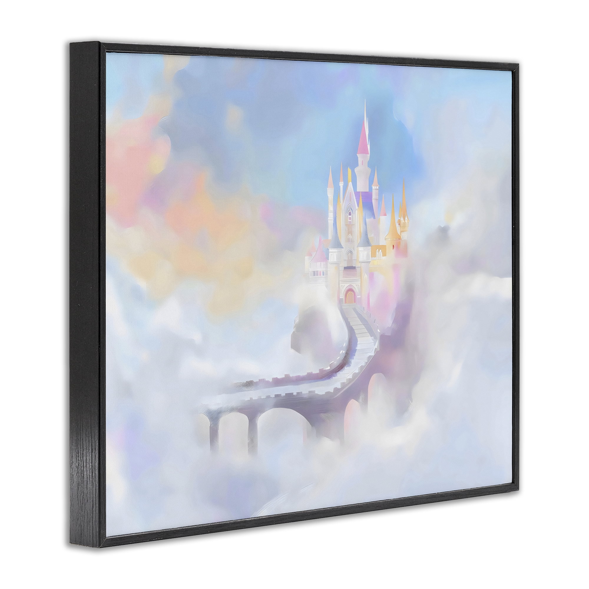 Stupell Industries Enchanted Bridge To Castle Black Framed Giclee Art, design by Arlington Prints