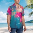 thumbnail image 2 of Lsque Colorful Lightbulb Abstract pattern Hawaiian Shirt for Men, Unisex Summer Beach Casual Short Sleeve Button Down Shirts-XX-Large, 2 of 9