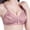 Wine, variant on Clothes Idoravan Wireless Bras for Women Clearance Women Bras Plus Size Behind Buckle Comfortable Breathable Exhaust Base Non-Steel Ring Underwear Black L