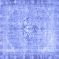 thumbnail image 1 of Ahgly Company Indoor Square Persian Blue Traditional Area Rugs, 3' Square, 1 of 4