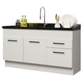thumbnail image 1 of Mueble Inferior de Cocina MADESA Agata 150cm 2 Puertas y 2 Cajones, 1 of 9