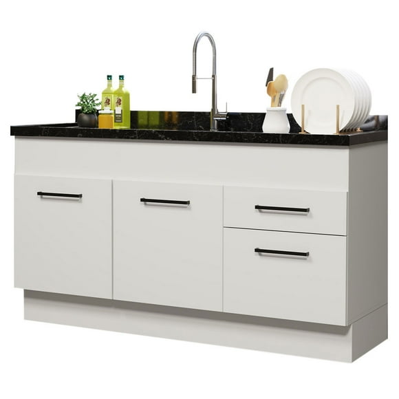 Mueble Inferior de Cocina MADESA Agata 150cm 2 Puertas y 2 Cajones