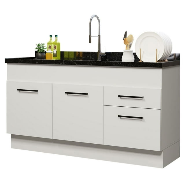 Mueble Inferior de Cocina MADESA Agata 150cm 2 Puertas y 2 Cajones